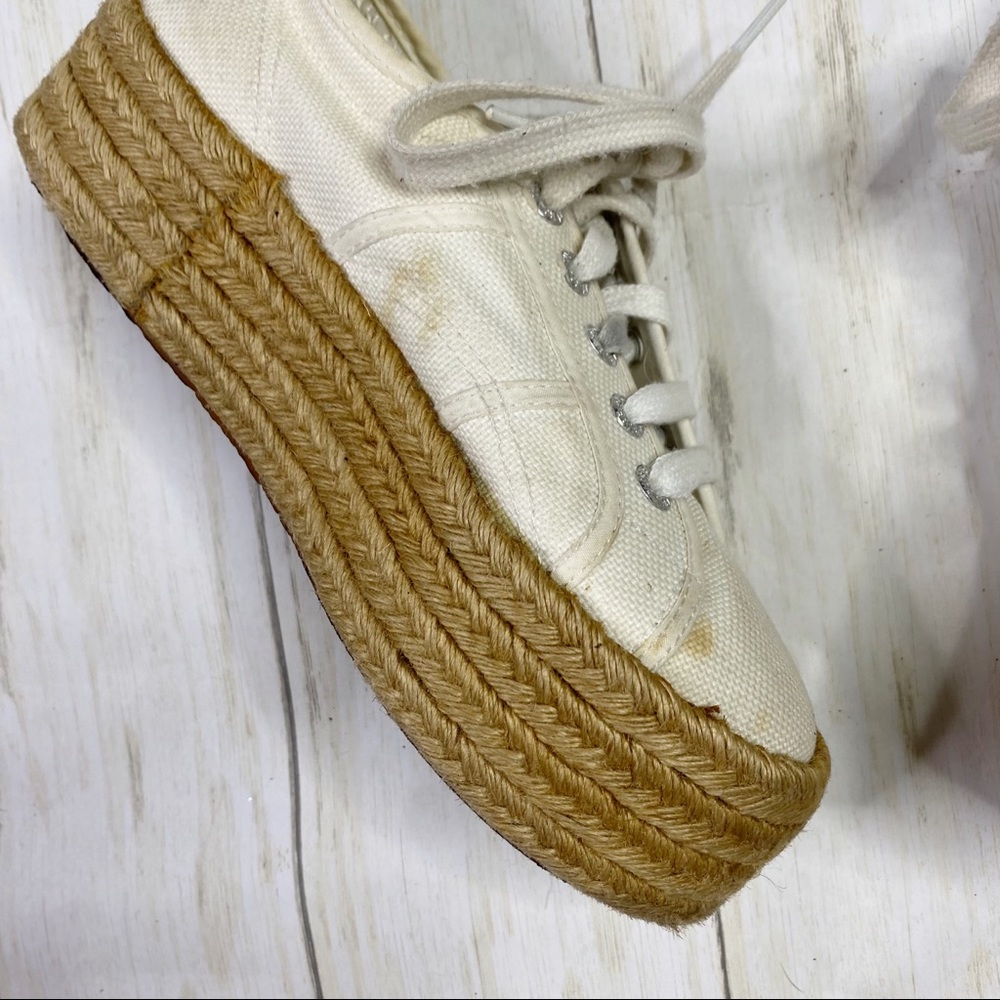 Superga White Espadrille Sneakers - Picture 7 of 11